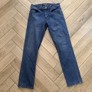 Rude Slim Straight Jeans Mens 30x32 Blue Medium Wash Stretch Denim Hot Topic